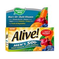 Natures Way Alive! Men?s 50+ Multi-Vitamin and Mineral