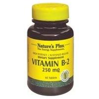 Nature\'s Plus, Vitamin B2, 250 mg, 60 Tablets