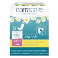 Natracare Organic &amp; Natural Ultra Pads - Super Plus (with wings) 12 pack