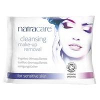 Natracare Organic Cleansing Make-up Removal Wipes for Sensitive Skin 20 Wipes