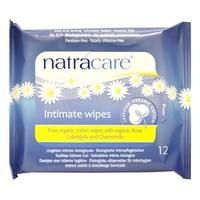 Natracare Pure Organic Cotton Intimate Wipes 12s