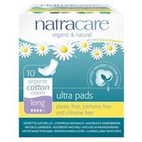 Natracare Organic &amp; Natural Ultra Pads - Long (with wings) 10 pack