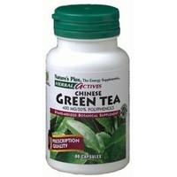 Nature\'s Plus, Herbal Actives, Chinese Green Tea, 400 mg, 60 Veggie Caps