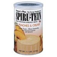 natures plus spiru tein high protein energy meal peaches cream 11 lbs  ...