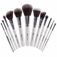 nanshy masterful collection makeup brush set onyx black or pearlescent ...