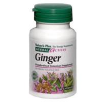 Natures Plus Herbal Actives Ginger 250 mg Vcaps 60 Vcaps