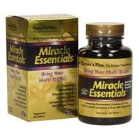 Natures Plus Miracle Essentials Tablets - Multi-Vitamin Boosting Supplement 60 Tablets