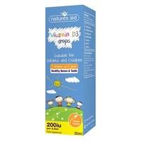 natures aid vitamin d3 200iu drops for infants ampamp children 50ml