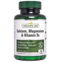 Natures Aid Calcium, Magnesium & Vitamin D3 - 90 tablets
