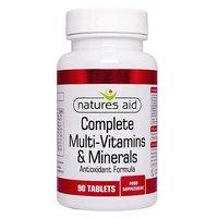 natures aid complete multivitamins minerals 90 tablets