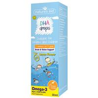 natures aid dha omega 3 drops for infants children