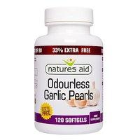 natures aid odourless garlic pearls 33 extra free 120 capsules
