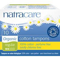natracare organic cotton tampons packs of 10 regular 10