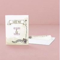 Natural Charm Thank You Card With Fold