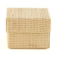 Natural Woven Favour Boxes With Lids - Natural Colour