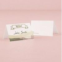 Natural Charm Place Card With Fold