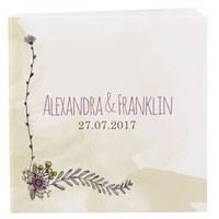 natural charm personalised book style notepad