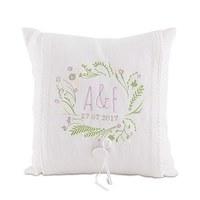 natural charm simply sweet personalised ring cushion