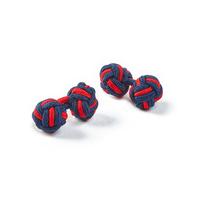 navyred silk knots