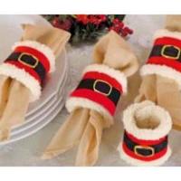 Napkin Rings Push With White Trim 4\'s