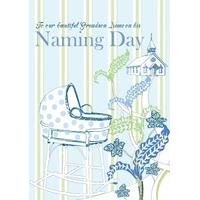 naming day beautiful grandson personalised naming day card