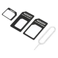Nano SIM Card to Micro/Standard SIM Card Adapter Set for iPhone 5 and Other