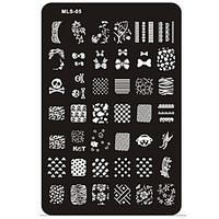 Nail Art Stamping/Stamper Image Template Plate Nail Stencils/Molds for Acrylic Nail Tips MLS Series NO.5