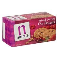 nairns oat biscuits mixed berries 200g 200g