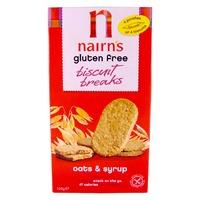 nairns gluten free biscuit breaks oats syrup 160g 160g