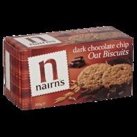nairns oat biscuits dark chocolate chip 200g 200g