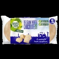 natures store belgian white chocolate rice cakes 100g 100g white