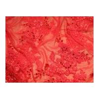 naomi beaded border scalloped edge couture bridal lace fabric red