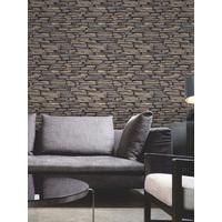 Natural Slate Stone Effect Wallpaper - Fine Decor