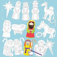 Nativity Story Bunting (Per pack)