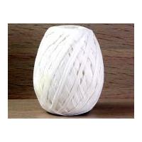 Natural Paper Raffia White