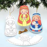 Nativity Colour-in Cone Characters (Pack of 30)