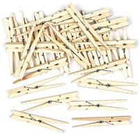 Natural Wooden Craft Pegs (Pack of 40)