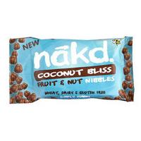 nakd coconut bliss gluten free fruit nut nibbles 40g