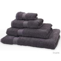 natural collection organic cotton hand towel graphite