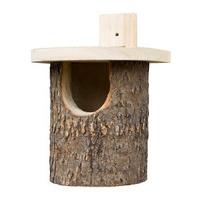 Natural Log Robin Bird Box