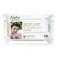 Naty Unscented Sensitive Wipes - Pack Of 56