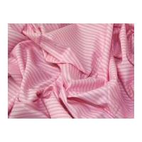 narrow stripe print cotton dress fabric baby pink