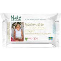 Naty Aloe Vera Sensitive Wipes - Pack of 56
