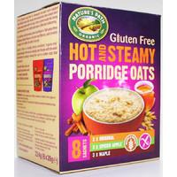 natures path organic hot steamy porridge oats 8 sachets