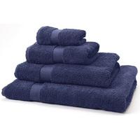 natural collection organic cotton hand towel navy
