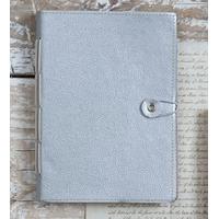 Naari Hand Stitched Silver Notebook - Large