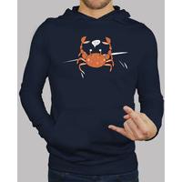 navy sweatshirt little crab