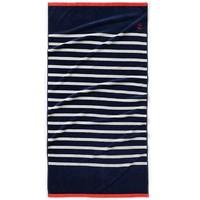 nautical style pure cotton beach towel