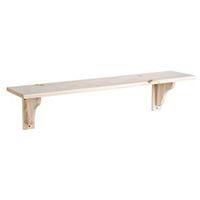 Natural Unfinished Shelf Kit (L)590mm (D)195mm