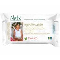 naty eco sensitive wipes with aloe vera pack of 56